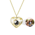 Custom Photo Projection Necklace with Photo Inside Cat Dog Paw Pendant Projection Photo Necklace with Photo Projection